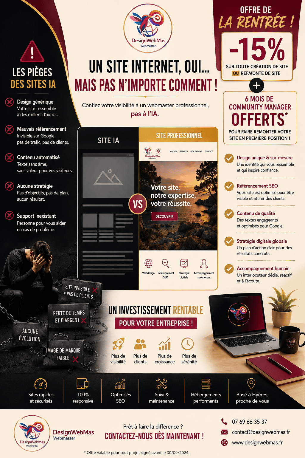 Site internet pas cher en PACA Agence DesignWebMas Hyeres