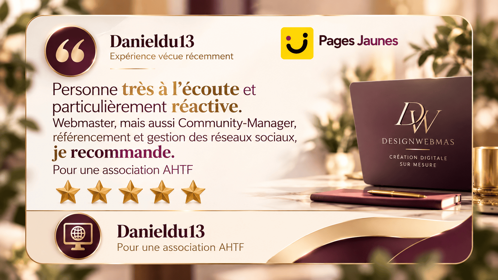 DesignWebMas, création de sites web professionnels à Hyères dans le Var pour entreprises, artisans et indépendants.