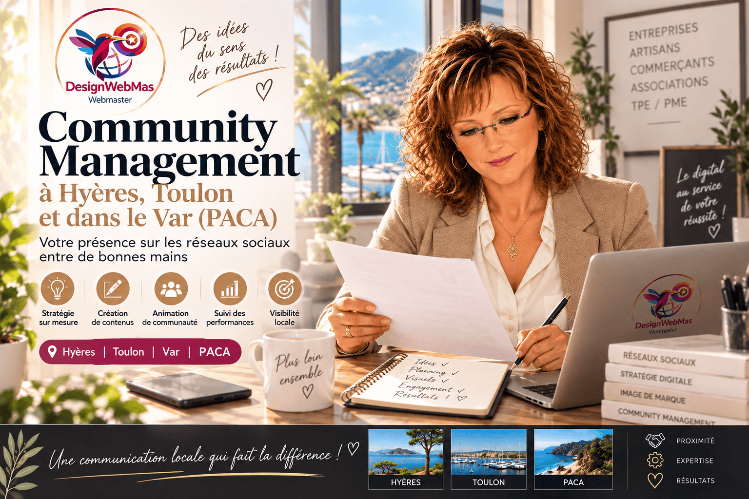 Community Manager à Hyères Mireille chez DesignWebMas
