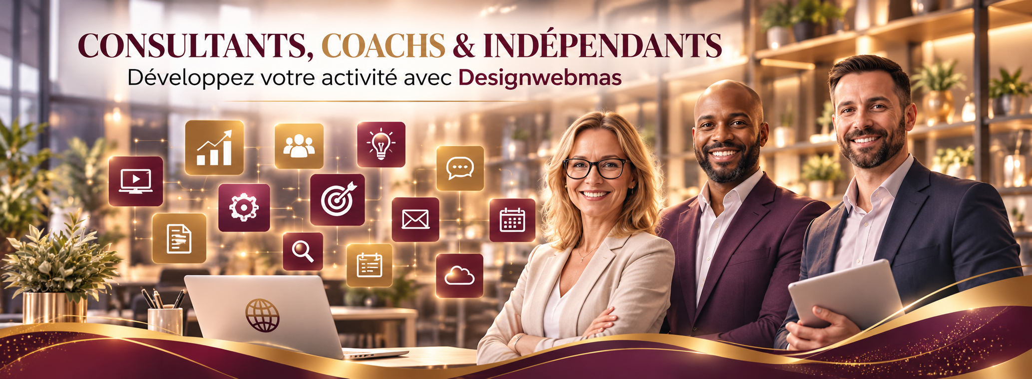 DesignWebMas, création de sites web professionnels à Hyères dans le Var pour entreprises, artisans et indépendants.