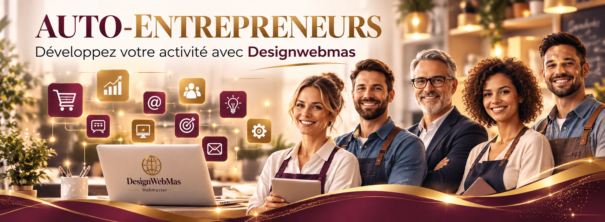 DesignWebMas, création de sites web professionnels à Hyères dans le Var pour entreprises, artisans et indépendants.
