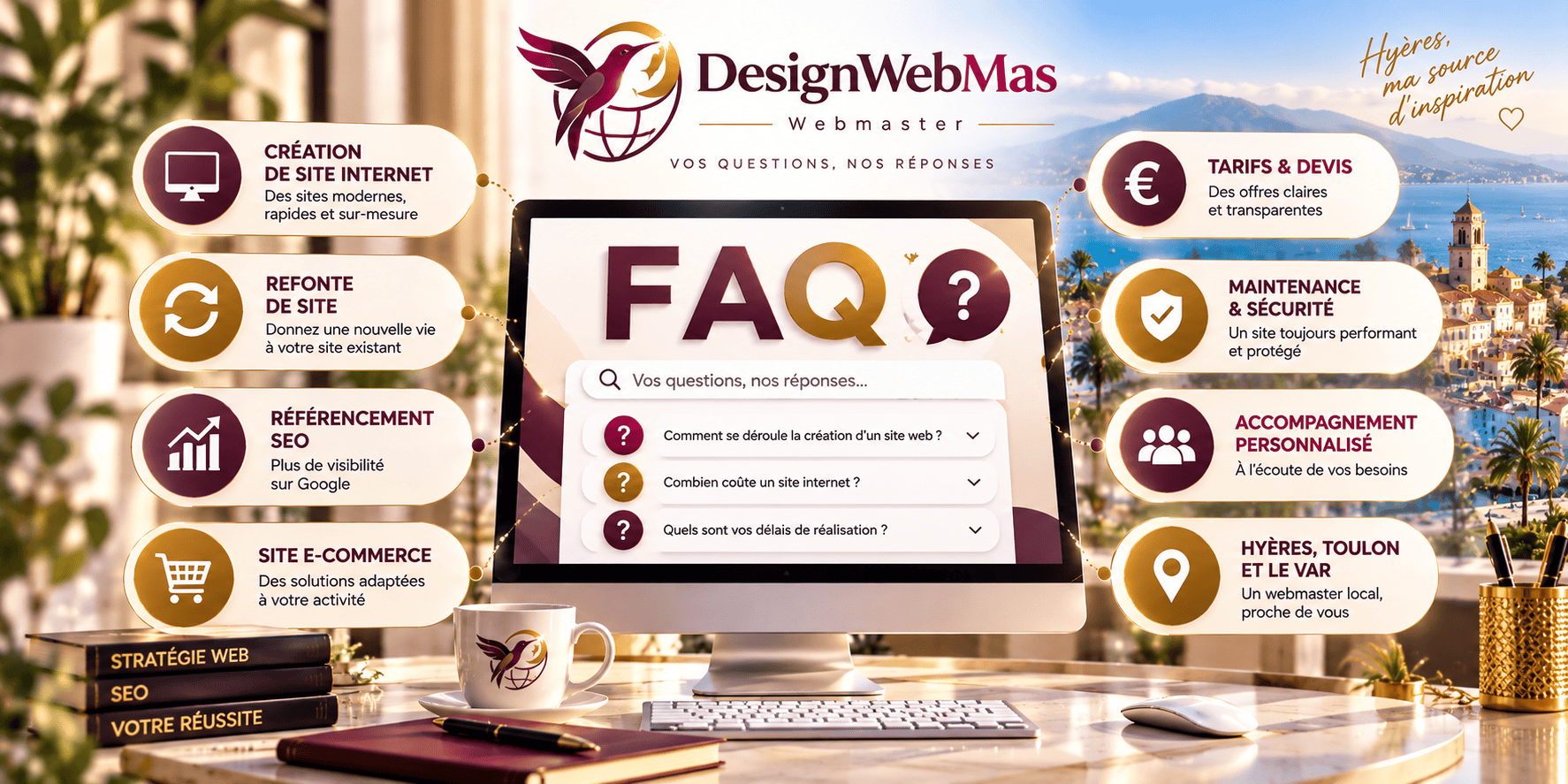DesignWebMas, création de sites web professionnels à Hyères dans le Var pour entreprises, artisans et indépendants. pour les FAC