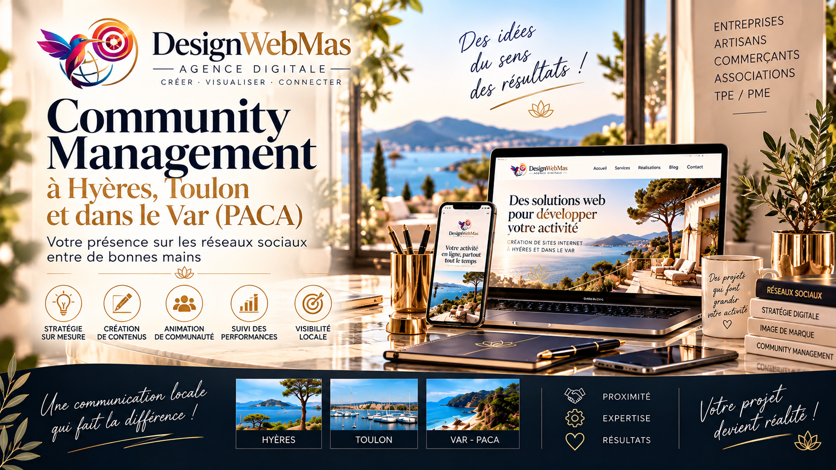 Community Manager à Hyères Mireille chez DesignWebMas