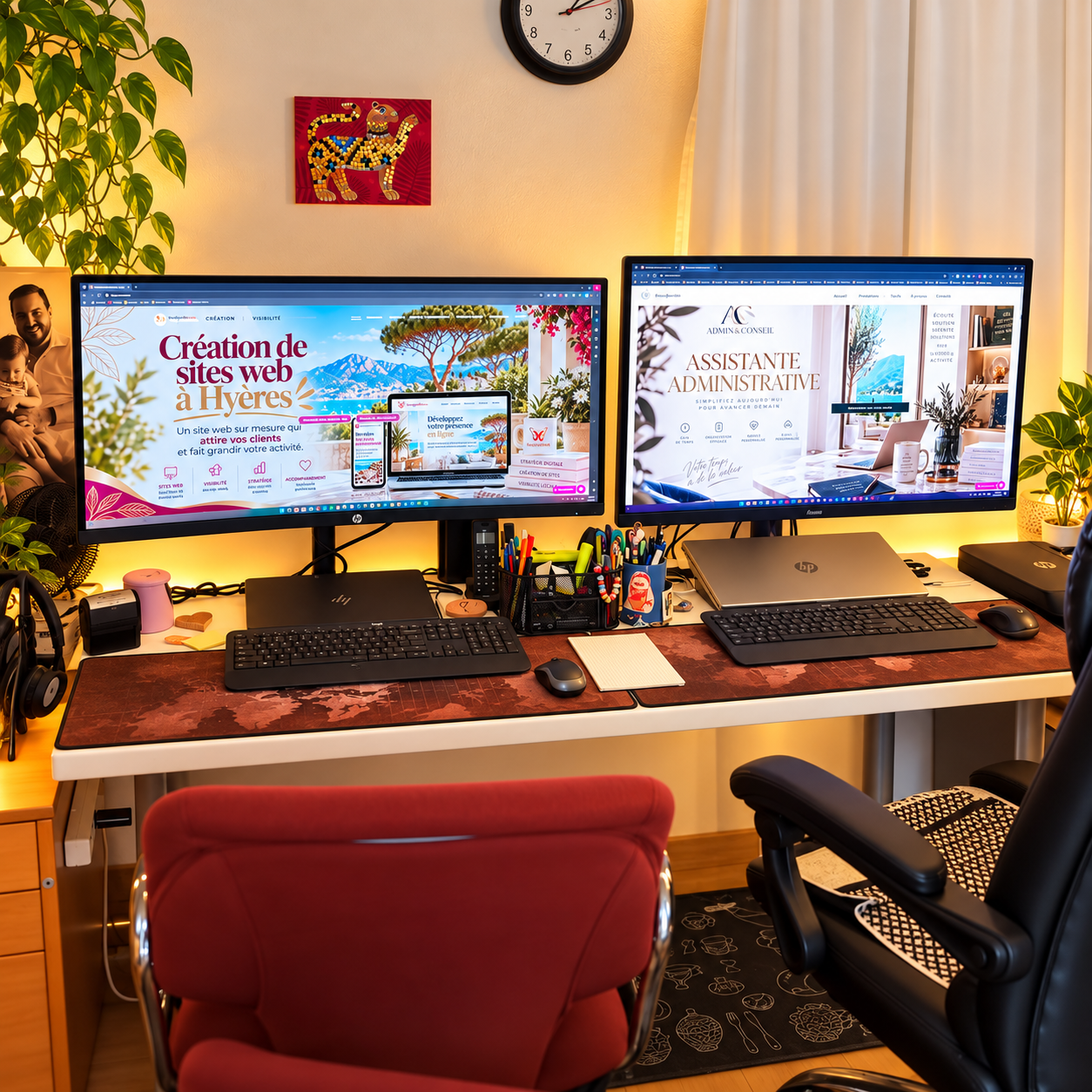 Dans mon bureau à Hyères Mireille - DesignWebMas