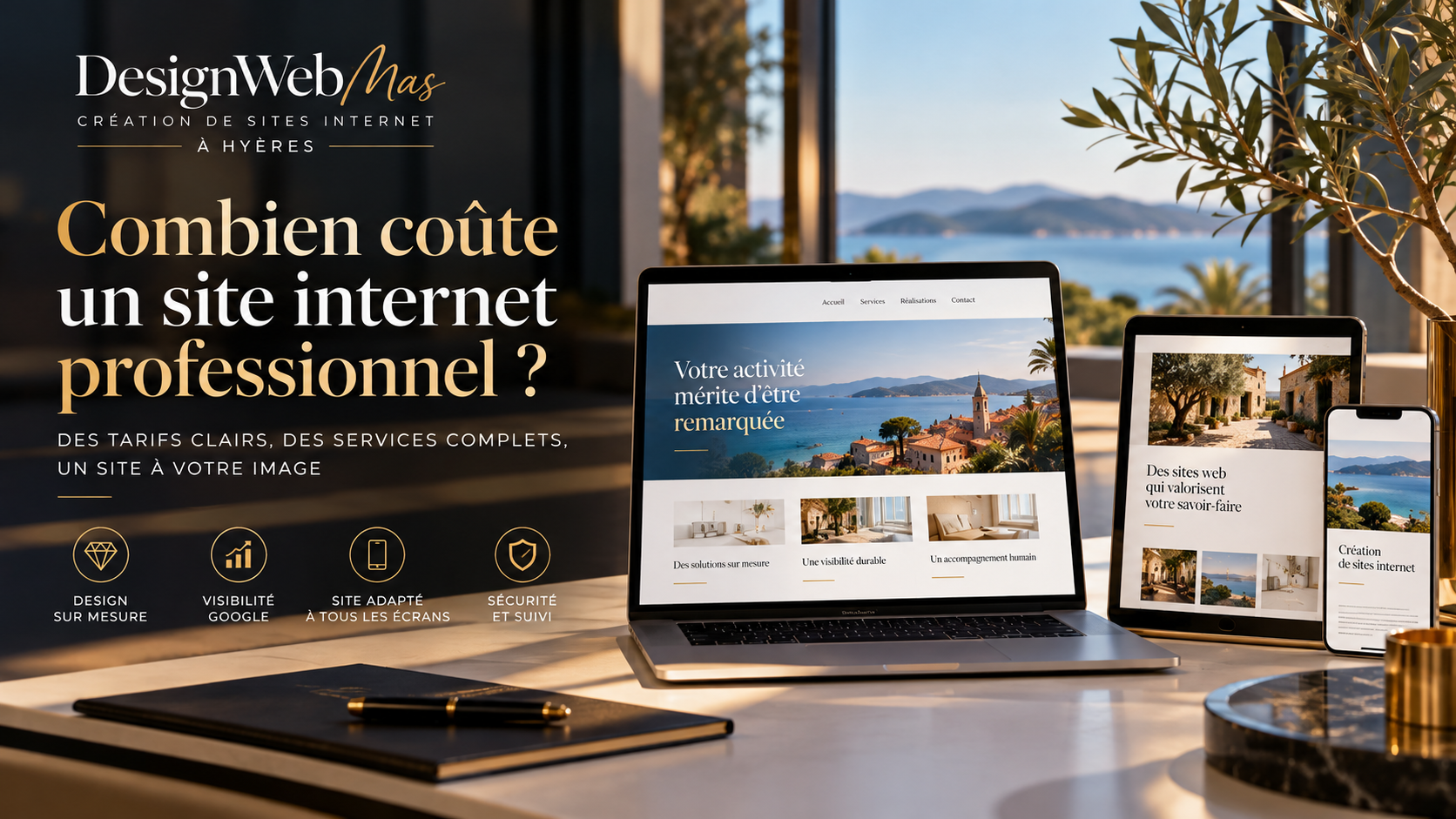 Prix d'un site internet professionnel | DesignWebMas à Hyères